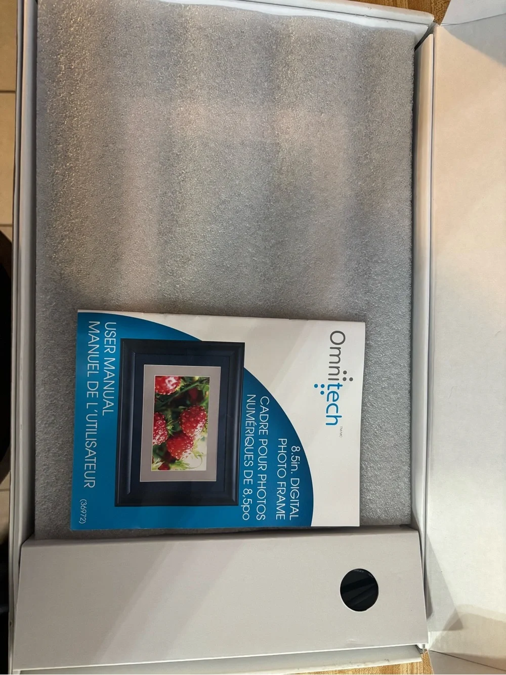 8.5 in. Digital Photo Frame in Blue - 7-inch Upgrade